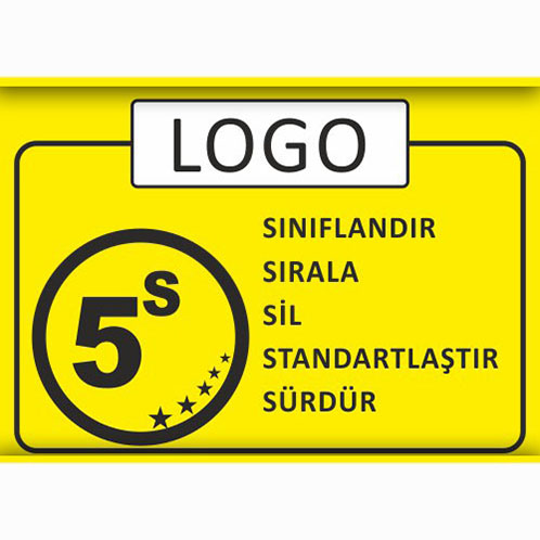Logo — Sınıflandır Sırala Sil Standartlaştır Sürdür uyarı levhası