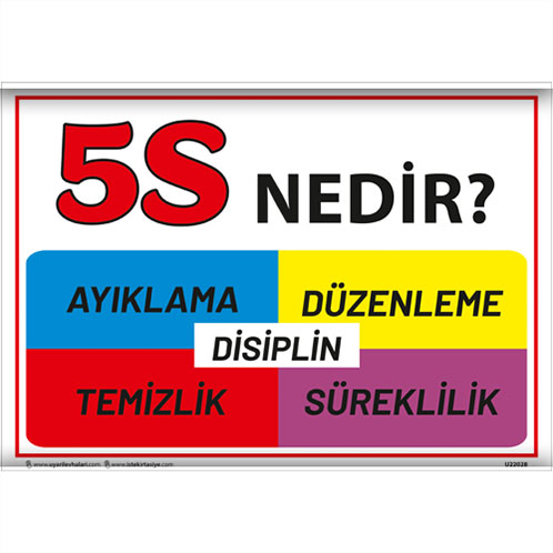 5S Nedir? uyarı levhası