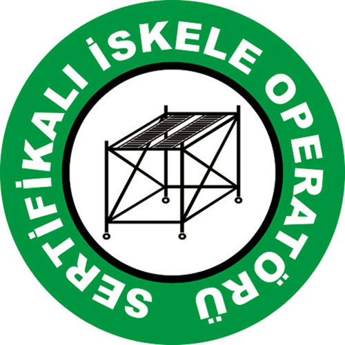 İskele Operatörü Sertifikalı uyarı levhası