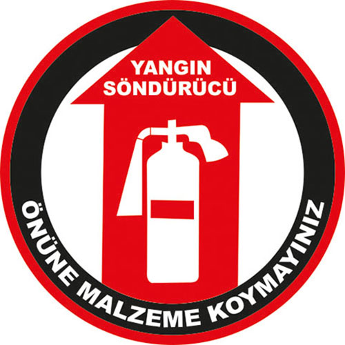 Yangın Söndürücü uyarı levhası