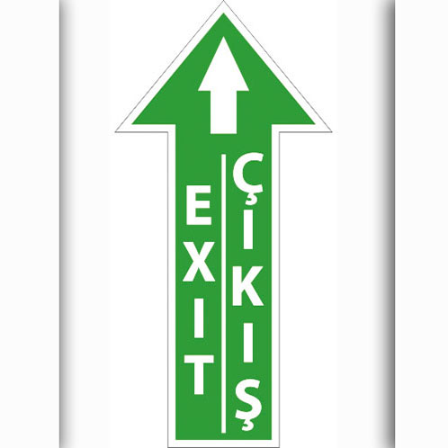 Çıkış uyarı levhası