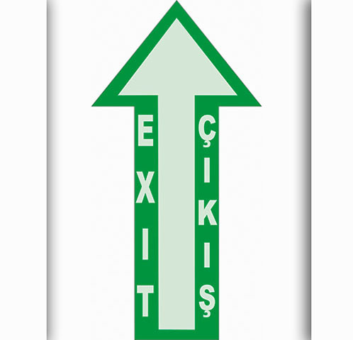 Çıkış uyarı levhası
