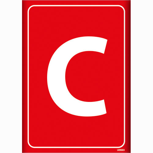 U09003 uyarı levhası