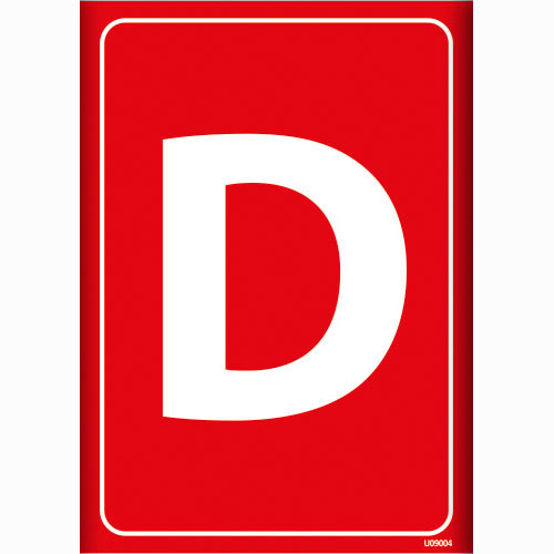 D Depolama İşareti uyarı levhası