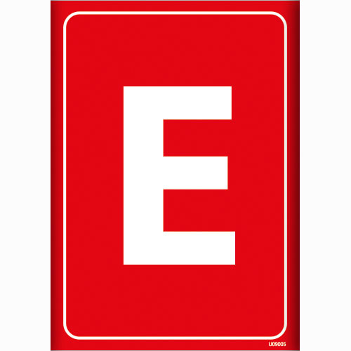 E Depolama İşareti uyarı levhası