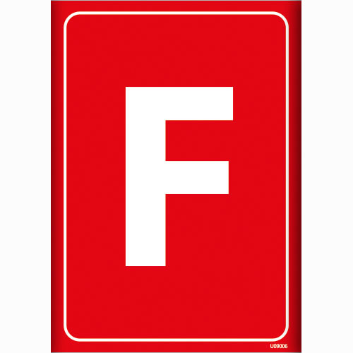 F Depolama İşareti uyarı levhası