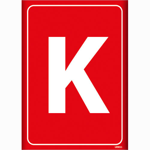 K Depolama İşareti uyarı levhası