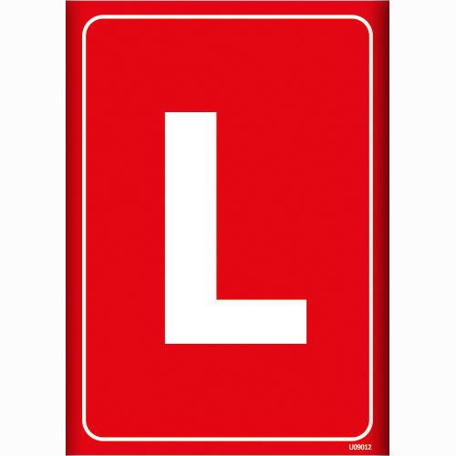 L Depolama İşareti uyarı levhası