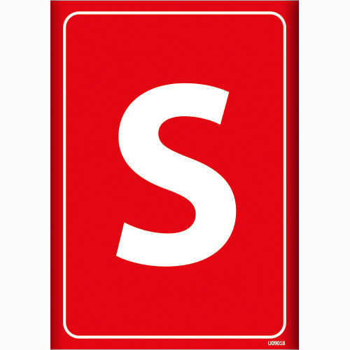 S Depolama İşareti uyarı levhası