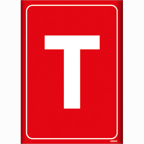 T Depolama İşareti uyarı levhası