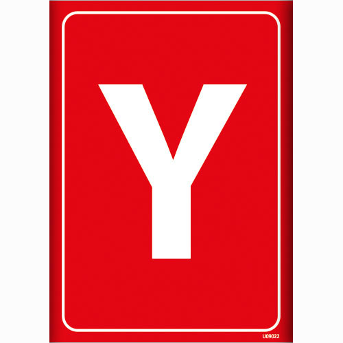 Y Depolama İşareti uyarı levhası