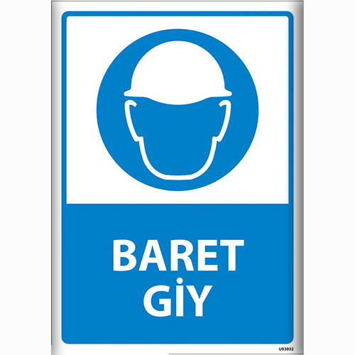 Baret Giy uyarı levhası