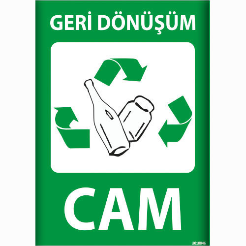 Geri Dönüşüm Cam uyarı levhası