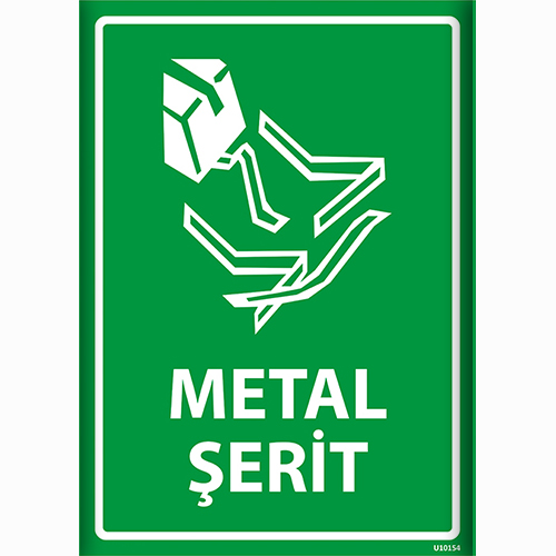 Metal Şerit uyarı levhası
