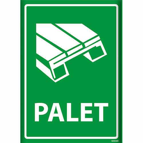 Palet uyarı levhası