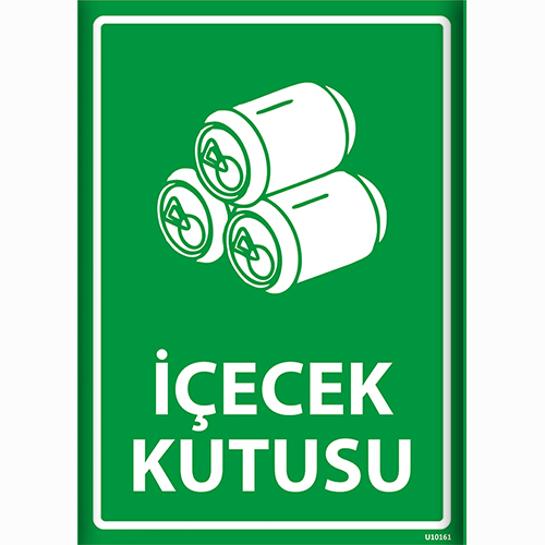 İçecek Kutusu uyarı levhası