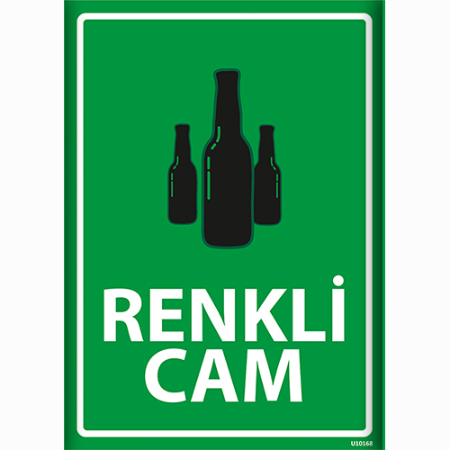 Renkli Cam uyarı levhası