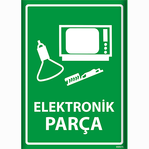 Elektronik Parça uyarı levhası