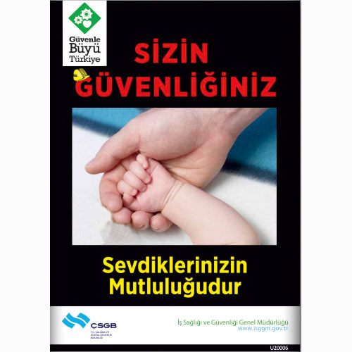 U20006 uyarı levhası