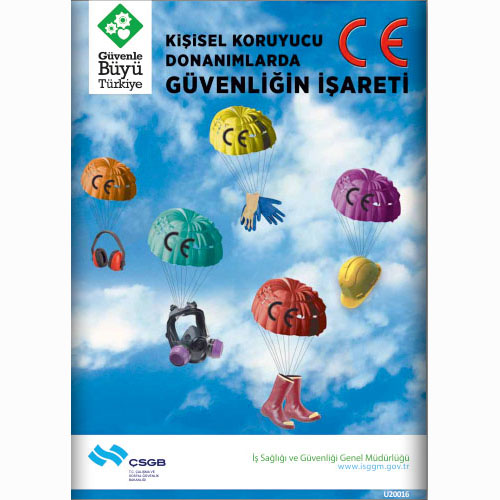 Kişisel Koruyucu Donanımlarda Güvenliği İşareti uyarı levhası