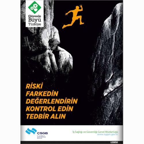 Riski Fark Edin vb. uyarı levhası