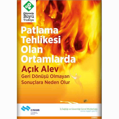 Patlama Tehlikesi Olan Ortamlardan uyarı levhası