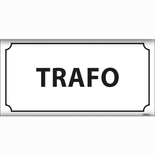 Trafo uyarı levhası