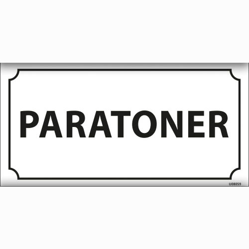 Paratoner uyarı levhası