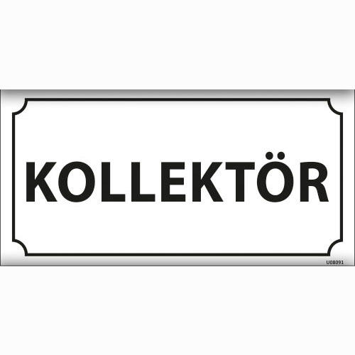 Kollektör uyarı levhası