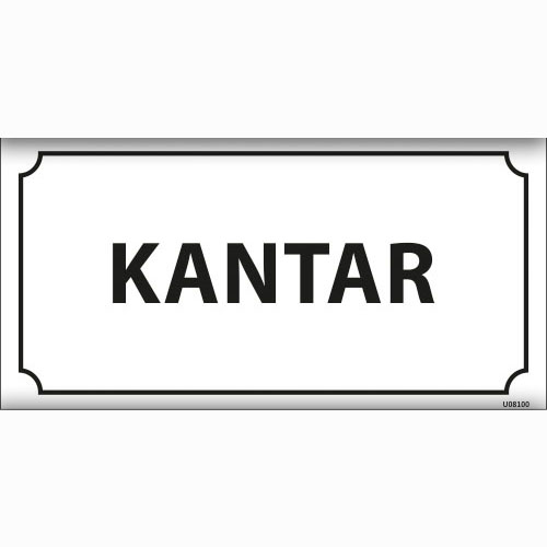 Kantar uyarı levhası