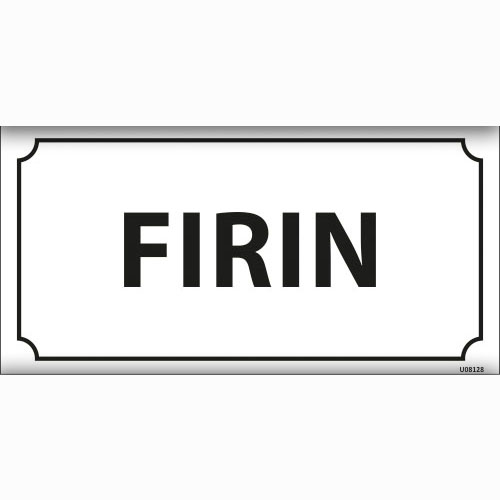 Fırın uyarı levhası
