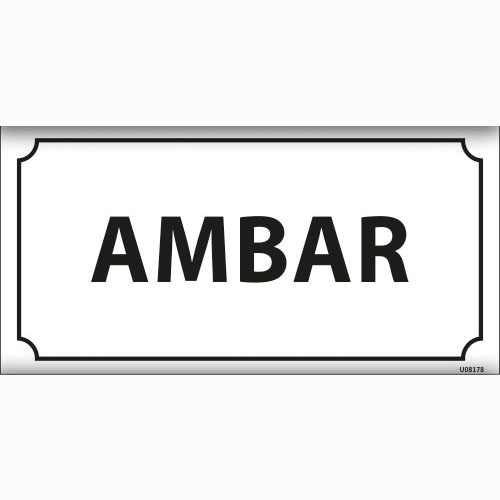 Ambar uyarı levhası
