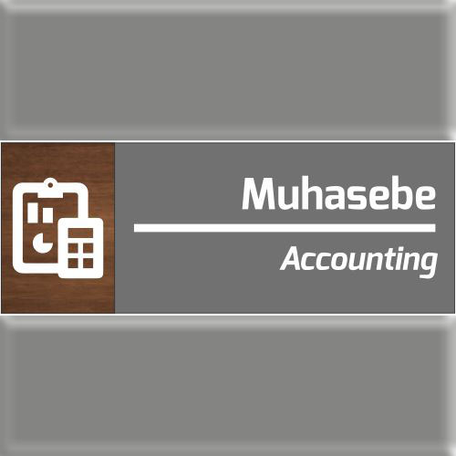 Muhasebe uyarı levhası