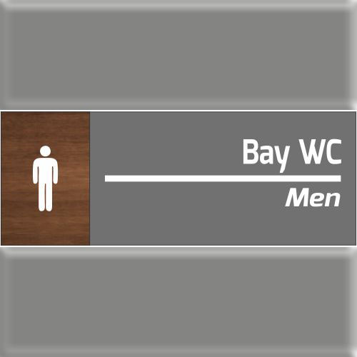 Bay WC uyarı levhası