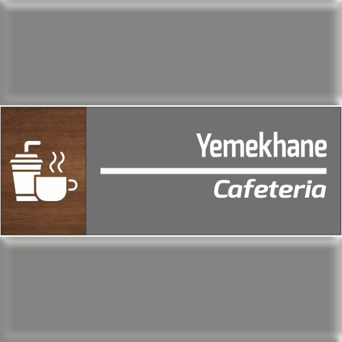 Yemekhane uyarı levhası