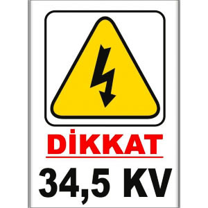 345 kV Elektrik Levhaları uyarı levhası