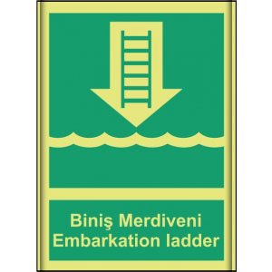 Binis Merdiveni Güvenlik Levhaları Imo305 uyarı levhası
