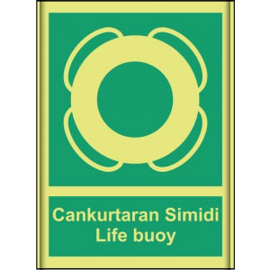 Cankurtaran Simidi Sahil İkaz Levhaları Imo307 uyarı levhası