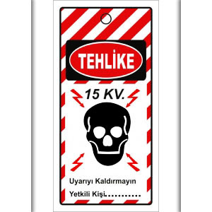Elektrik Tehlike 5kv İkitelli Organize Sanayii Mıknatıslı Magnet İkaz Levhaları uyarı levhası