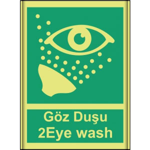 Goz Dusu Yat Gemi Acil Durum Levhaları Imo327 uyarı levhası