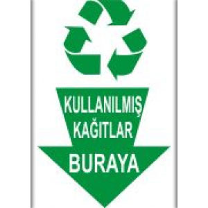 Kullanilmis Kagitlar Buraya İlk Yardım Levhaları uyarı levhası
