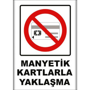 Manyetik Jartlarla Yaklaşma Uyarı Levhaları uyarı levhası