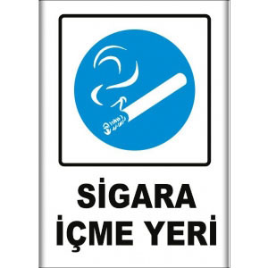 Sigara Icme Yeri Uyarı Levhaları uyarı levhası