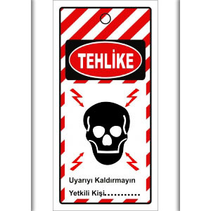 Tehlike Elektrik Mıknatıslı Uyarı Ilkaz Etiketleri uyarı levhası