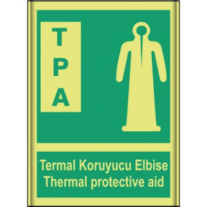 Termal Koruyucu Elbise Koruyucu Levhalar Imo344 uyarı levhası