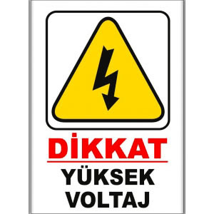 Yüksek Voltaj Elektrik Levhaları Elektrik Tabelası uyarı levhası