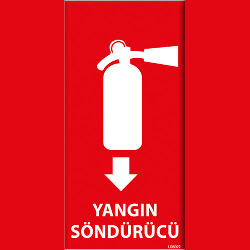 Yangın Söndürücü uyarı levhası